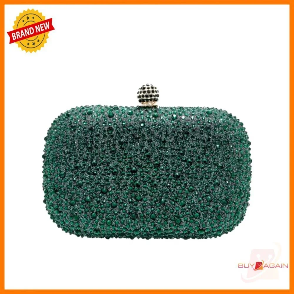 Sparkling Rhinestone Clutch Evening Bag Wedding Party Mini Handbag